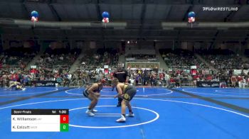 160 lbs Semifinal - Konway Williamson, Jay WC vs Kai Calcutt, Arlington Cardinals