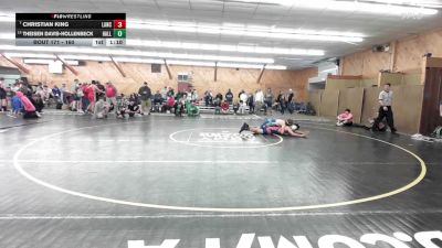 160 lbs Consi Of 8 #1 - Christian King, Lancaster vs Theisen Davis-Hollenbeck, Hallstead