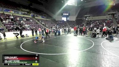 58-62 lbs Round 3 - Delaney McGee, Fort Lupton Metro Wrestling Club vs Cora Dalbey, Ridge Wrestling Club