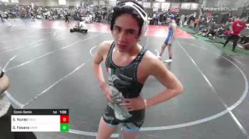 137 lbs Consolation - Giovanni Fasano, Chaparral WC vs Santos Nunez, Colorado Bad Boys