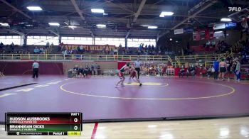 106 lbs Cons. Round 1 - Brannigan Dicks, Evansville Harrison vs Hudson Ausbrooks, Evansville Mater Dei