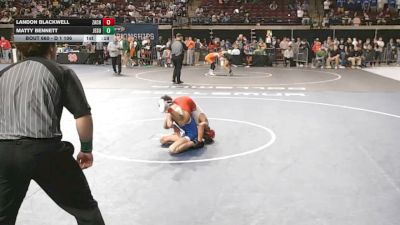 D 1 106 lbs Cons. Round 5 - Landon Blackwell, Zachary vs Matty Bennett, Jesuit