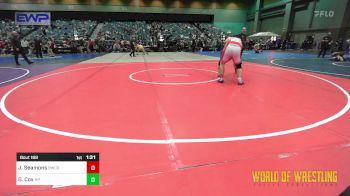 182 lbs Semifinal - Jonathan Seamons, BULLDOG WRESTLING CLUB vs Gabe Cox, New Plymouth