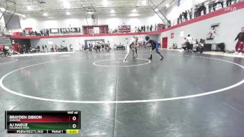 141 lbs Cons. Round 2 - AJ Hague, Colorado Mesa vs Brayden Gibson, Shorter