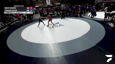 113 lbs Mark Ramirez, IEWA - Inland Empire Wrestling Association vs Lorenzo Reyes, LAWA - Los Angles Wrestling Association