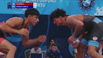 61 kg Final 3-5 - Ahora Khateri, Iran vs Moses Mendoza Garza, Mexico
