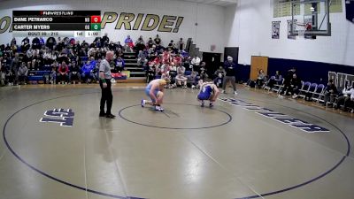215 lbs Quarterfinal - Dane Petrarco, Norwin vs Carter Myers, Oak Glen