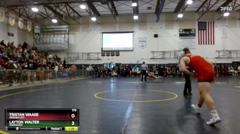 175 lbs Quarterfinal - Tristan Waage, Oregon City vs Layton Walter, Sherwood