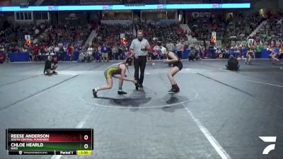 115 lbs Semifinal - Reese Anderson, South Central Punishers vs Chloe Hearld, Hays