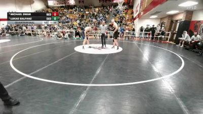 215 lbs Quarterfinal - Michael Swan, Natrona County vs Lukas Balfanz, Campbell County