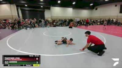 59-62 lbs Round 1 - Gus Giddens, Texas vs Thatcher Lyon, Rockwall Training Center