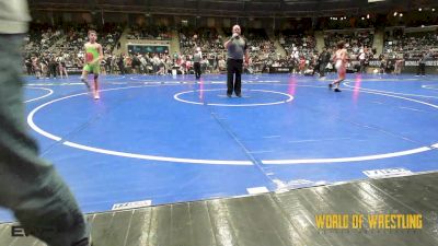 88 lbs Consi Of 8 #1 - Emery Zeller, Black Fox Academy vs Archie Nelson, N8