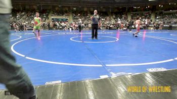 88 lbs Consi Of 8 #1 - Emery Zeller, Black Fox Academy vs Archie Nelson, N8
