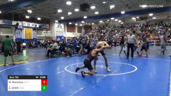 120 lbs Consolation - Matthew Mendoza, Downey vs Cameron Glabb, Costa Mesa