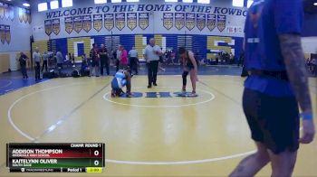 130 lbs Champ. Round 1 - Kaitelynn Oliver, South Dade vs Addison Thompson, Riverdale High School