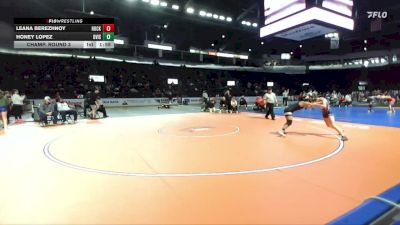 Girls 130 lbs Champ. Round 3 - Leana Berezhnoy, Hockinson (Girls) vs Honey Lopez, Davis (Girls)