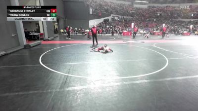 50 lbs Quarterfinal - Serencia Straley, Crandon vs Vaida Donlon, Valders