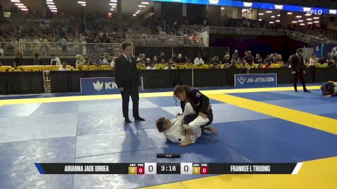 Frankee L Truong vs Arianna Jade Urrea 2025 Pan Kids Jiu-Jitsu IBJJF Championship