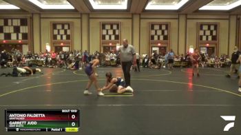 100 lbs Quarterfinal - Garrett Judd, Deep Roots vs Antonio Faldetta, Unattached