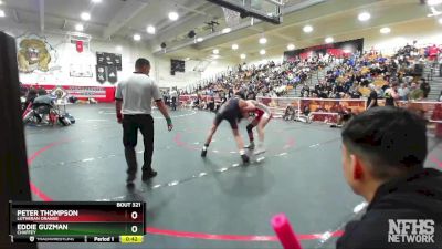 138 lbs Cons. Round 2 - Peter Thompson, Lutheran Orange vs Eddie Guzman, Chaffey