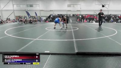 120 lbs Placement Matches (16 Team) - Co`ji Campbell, Wisconsin vs Elijah Almarinez, California Blue