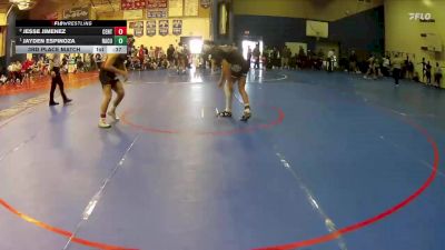 157 lbs 3rd Place Match - Jesse Jimenez, Centennial (Corona) vs Jayden Espinoza, Rancho Cucamonga