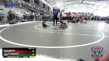 65 lbs Quarterfinal - Blair Anderson, Derby vs Lilo Gebara, Frontenac