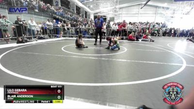 65 lbs Quarterfinal - Blair Anderson, Derby vs Lilo Gebara, Frontenac