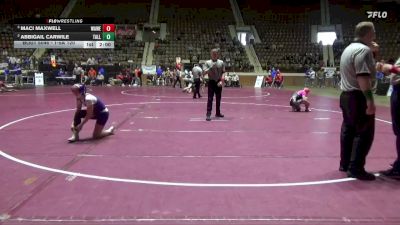 1-5A 120 Semifinal - Maci Maxwell, Walter Wellborn vs Abbigail Carwile, Tallassee