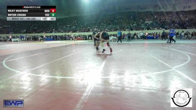 160 lbs Consi Of 32 #1 - Riley Masters, Morrison JH vs Bryer Cross, Poteau