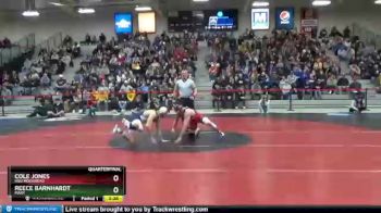 133 lbs Quarterfinal - Cole Jones, MSU Moorhead vs Reece Barnhardt, Mary