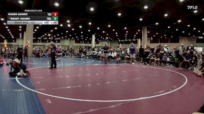 157 lbs Champ. Round 2 - Ruben Gomez, Techfall Wrestling Club vs Brady Adams, Trojan Wrestling Academy LLC