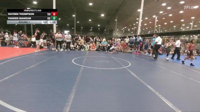 64 lbs Round 1 - Parker Mangum, East Carolina Elite vs Kayden Thompson, Tri State Hammers