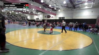 135 lbs Champ. Round 3 - Hailey Medina, Palm Springs vs J`zel Carmichael, Gahr