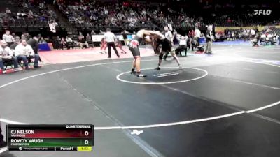 215 Class 3 lbs Quarterfinal - Rowdy Vaugh, Farmington vs CJ Nelson, Van Horn