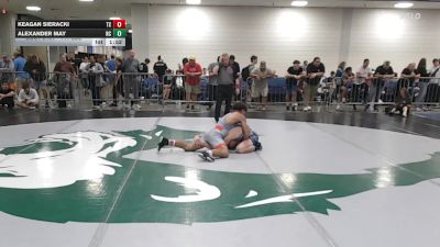 144 lbs Consi Of 64 #1 - Keagan Sieracki, TX vs Alexander May, NC