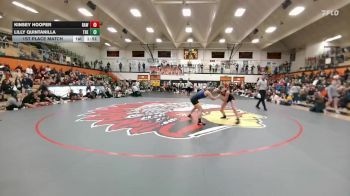 120 lbs 1st Place Match - Kinsey Hooper, Rawlins vs Lilly Quintanilla, Thermopolis