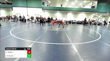 126 lbs Consi Of 128 #2 - Colton Wade, PA vs Isaak Arevalo, TX