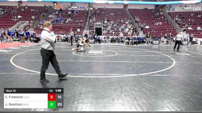 172 lbs Qtr-finals - Carter Freeland, Clearfield vs Jaire Rawlison, Bishop McDevitt