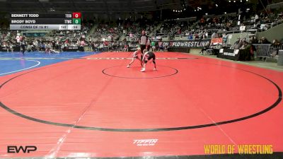55 lbs Consi Of 16 #1 - Bennett Todd, Texas Elite vs Brody Boyd, Team Tulsa Wrestling Club