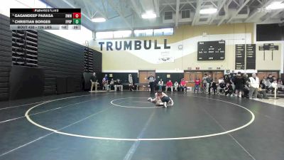 126 lbs 3rd Place - Gagandeep Parasa, South Windsor vs Christian Borges, Fairfield Prep