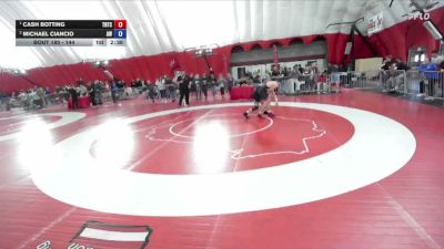 144 lbs 2nd Place Match - Cash Botting, Team Nazar Training Center vs Michael Ciancio, Aviators Wrestling