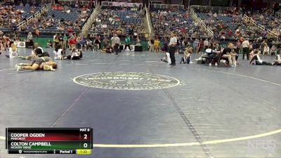 4A 165 lbs Semifinal - Colton Campbell, Hickory Ridge vs Cooper Ogden, Pinecrest