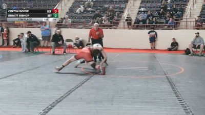 105_B lbs 7th Place - Colton Boose, New Oxford vs Emmitt Bishop, Mifflin County