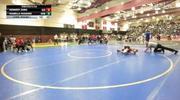 120 lbs Cons. Round 1 - Isabella Vazquez, Norwalk vs Kennedy Zubo, Glendora
