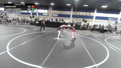 123 lbs Consi Of 16 #2 - Lindsay Kuta, Spartans vs Clarissa Cisneros, Northview