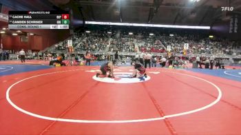 2A-215 lbs Cons. Round 1 - Camden Schriner, Greybull/Riverside vs Cache Hall, Big Piney