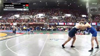 AA - 285 lbs Quarterfinal - JD McWalter, Gallatin (Bozeman) vs Isaac Tolan, Great Falls / MSDB