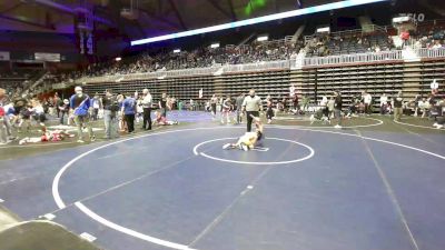 50 lbs 3rd Place - Kayson Calkins, Green River Grapplers vs Knox Kafer, Matpac Wrestling ND