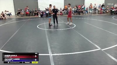 165 lbs Placement Matches (8 Team) - Ameer Khalil, Illinois vs Zachary Landis, Maryland